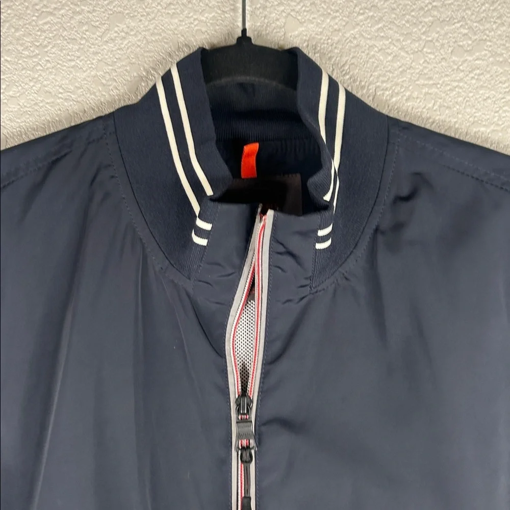 Banana Republic Men's Navy Blue Full Zip Long Sleeve Lightweight Jacket Size Med